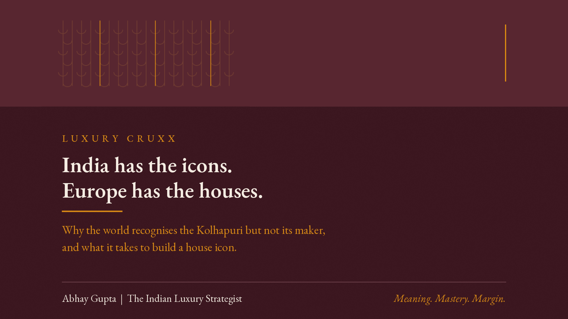India Has the Icons. Europe Has the Houses